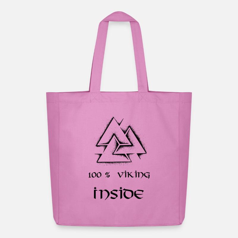 100 Prozent Wikinger im Inneren - Midweight recycelter Stoffbeutel von Stanley/Stella - Pink