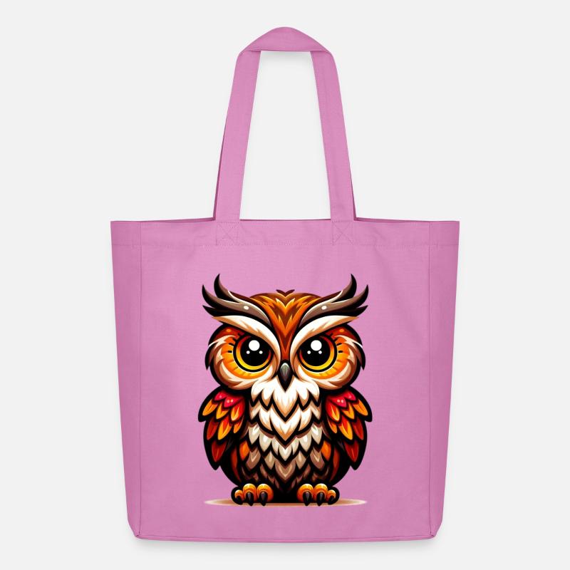 Eule - Midweight recycelter Stoffbeutel von Stanley/Stella - Pink