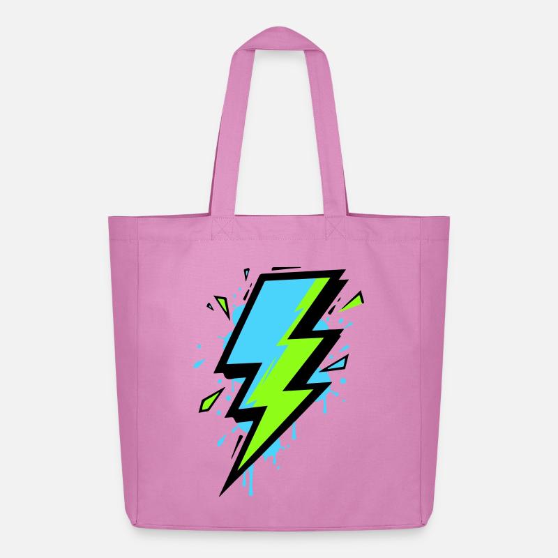 Strahl der modernen Elektrizität - Midweight recycelter Stoffbeutel von Stanley/Stella - Pink