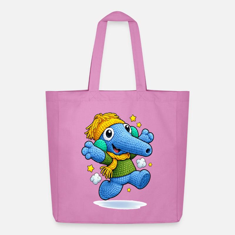 Leo Langnase lachend - Midweight recycelter Stoffbeutel von Stanley/Stella - Pink