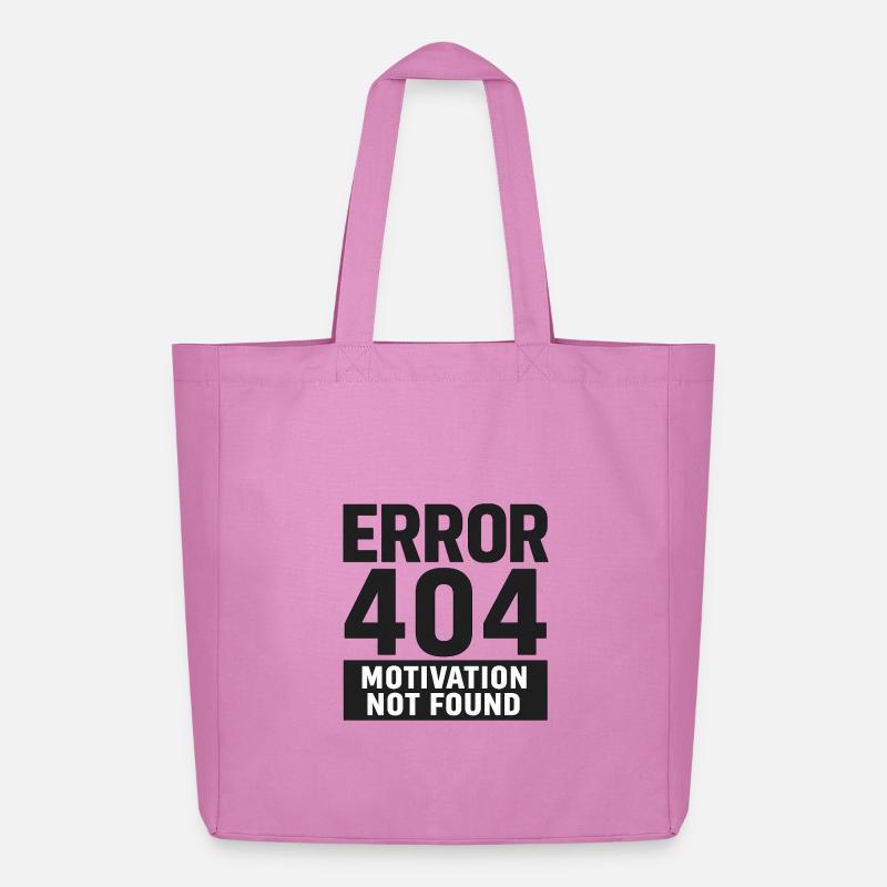 Error 404 – Motivation Not Found - Midweight recycelter Stoffbeutel von Stanley/Stella - Pink