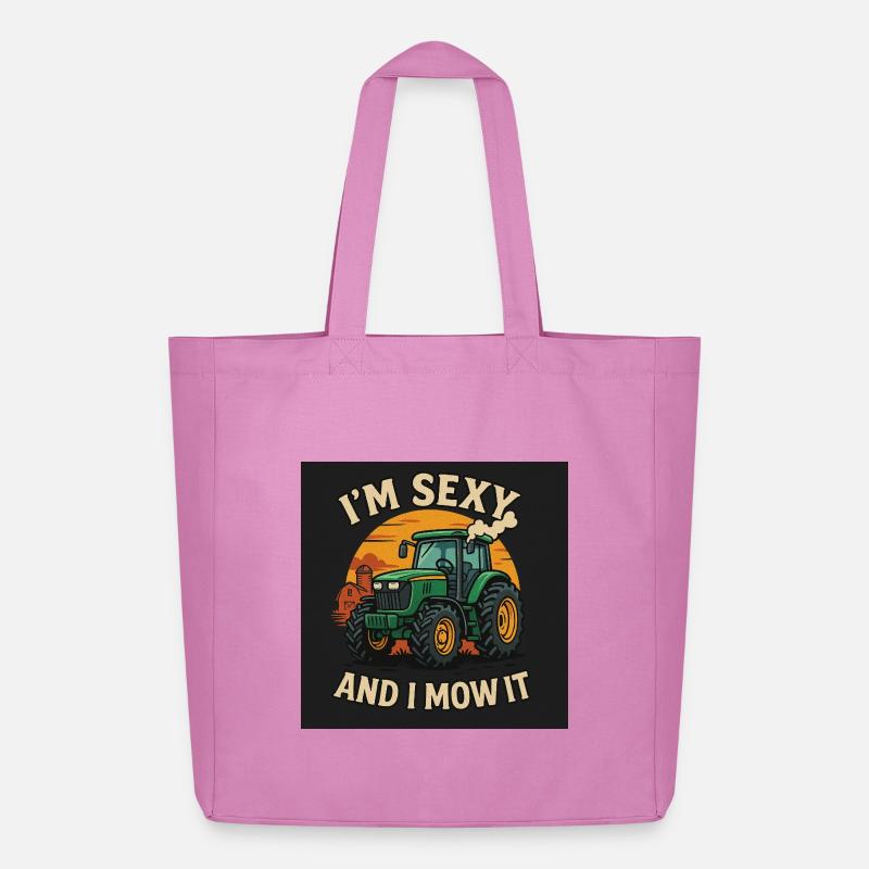 Traktor TShirt Format - Midweight recycelter Stoffbeutel von Stanley/Stella - Pink