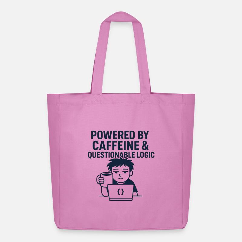 Kaffeemaschine und technischer Stil - Midweight recycelter Stoffbeutel von Stanley/Stella - Pink