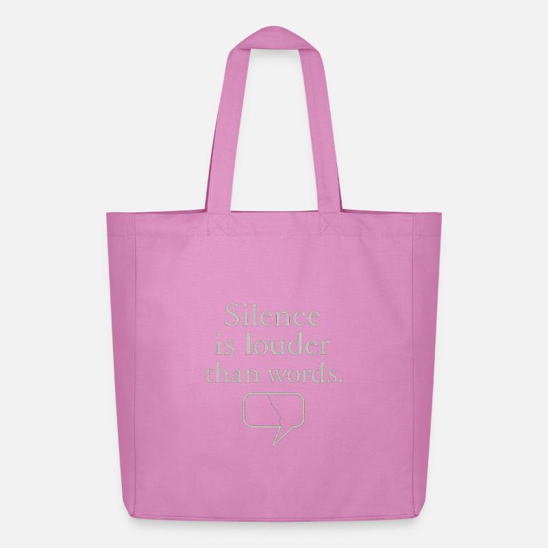 Citation élégante avec graphique à bulles de dialogue - Tote bag Stanley/Stella Midweight recyclé - rose