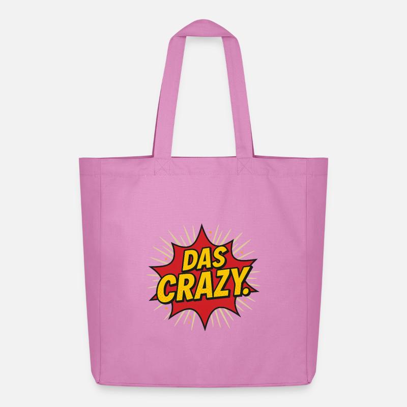 Conception de texte d’explosion de bande dessinée - Tote bag Stanley/Stella Midweight recyclé - rose