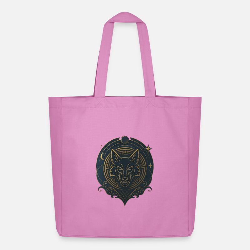 Avi Collection - Royal Wolf Emblem - Midweight recycelter Stoffbeutel von Stanley/Stella - Pink