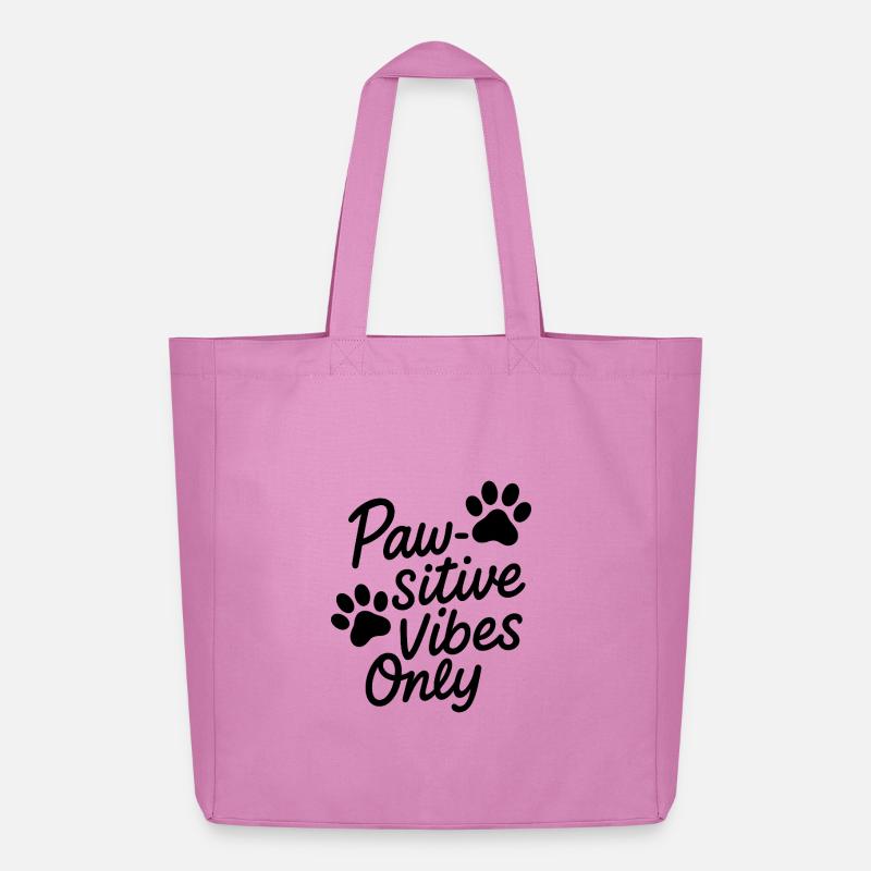 Paw sitive - Midweight recycelter Stoffbeutel von Stanley/Stella - Pink