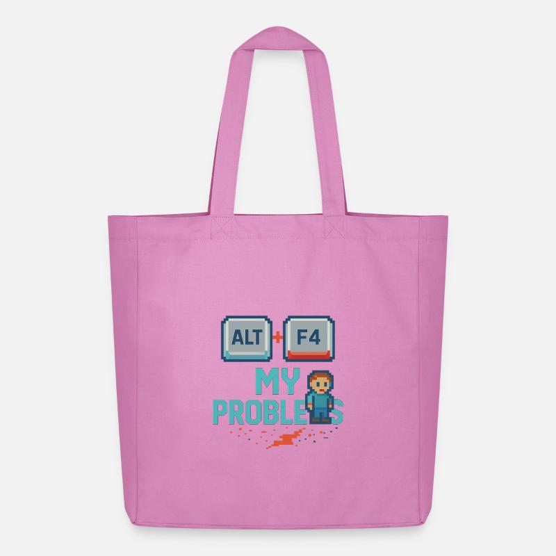 Alt + F4 My Problems - Midweight recycelter Stoffbeutel von Stanley/Stella - Pink