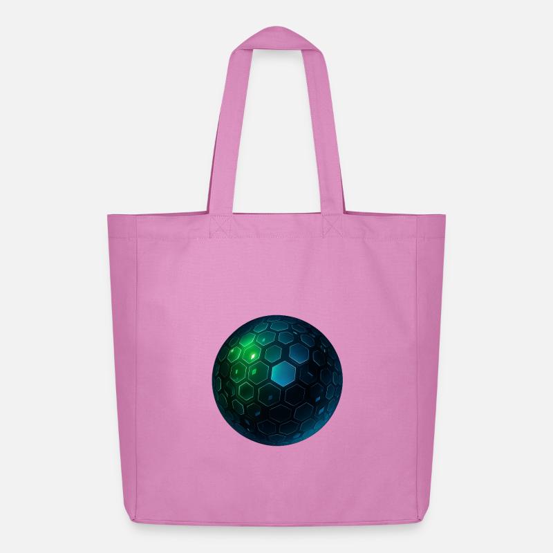 Neon Hexagon Kugel - Midweight recycelter Stoffbeutel von Stanley/Stella - Pink