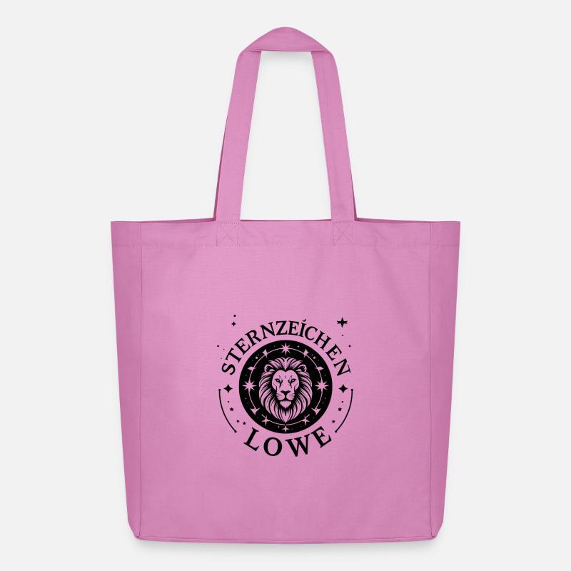 Löwe Sternzeichen Mandala - Midweight recycelter Stoffbeutel von Stanley/Stella - Pink