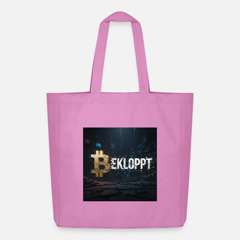 Bitcoin Explosion Krypto Chaos - Midweight recycelter Stoffbeutel von Stanley/Stella - Pink