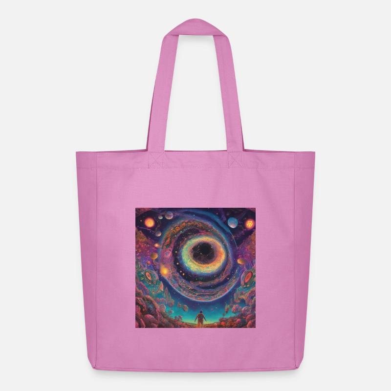 Kosmischer Augenvortex - Midweight recycelter Stoffbeutel von Stanley/Stella - Pink