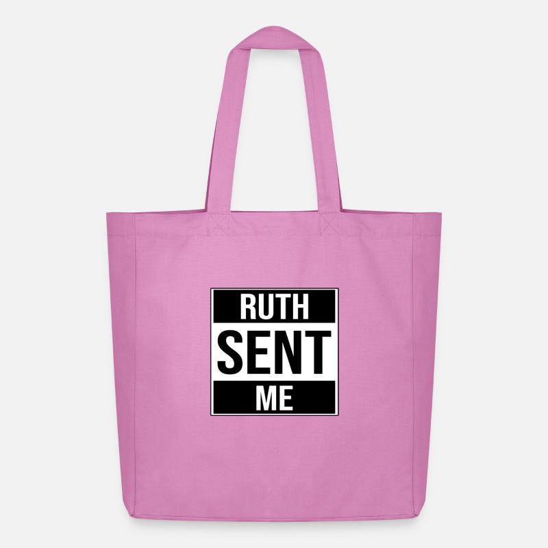 Ruth hat mich geschickt Ruth Bader Ginsburg - Midweight recycelter Stoffbeutel von Stanley/Stella - Pink