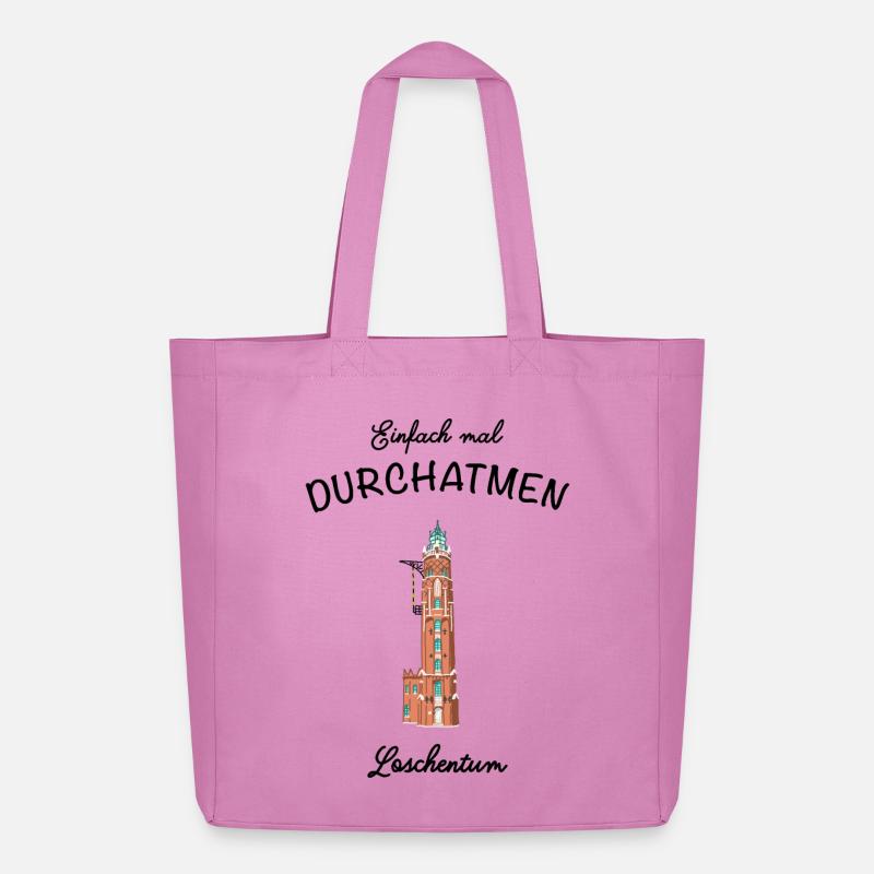 Bremerhaven, Leuchtturm Loschenturm - Midweight recycelter Stoffbeutel von Stanley/Stella - Pink