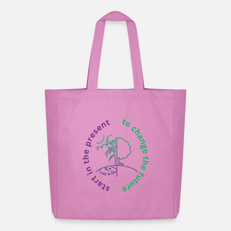 to change the future start in the present - Midweight recycelter Stoffbeutel von Stanley/Stella - Pink