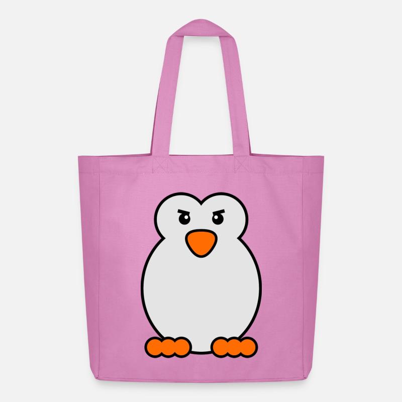 Pinguin Vogel Tier Antarktis Kälte Südpol - Midweight recycelter Stoffbeutel von Stanley/Stella - Pink