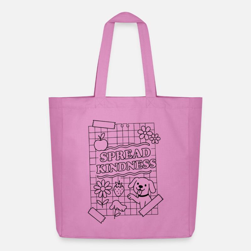 Spread Kindness - Midweight recycelter Stoffbeutel von Stanley/Stella - Pink