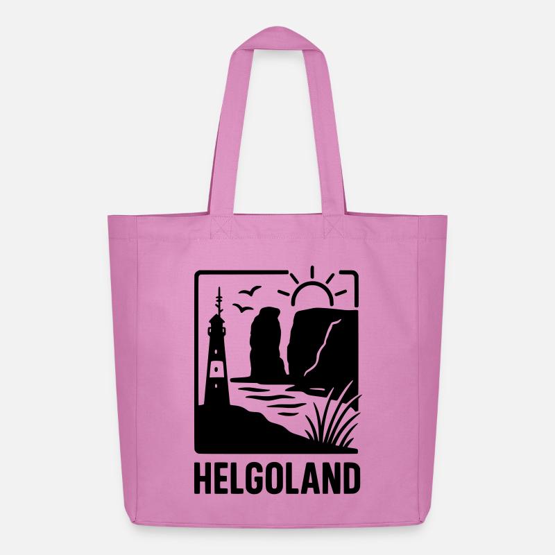 Helgoland Silhouette - Midweight recycelter Stoffbeutel von Stanley/Stella - Pink