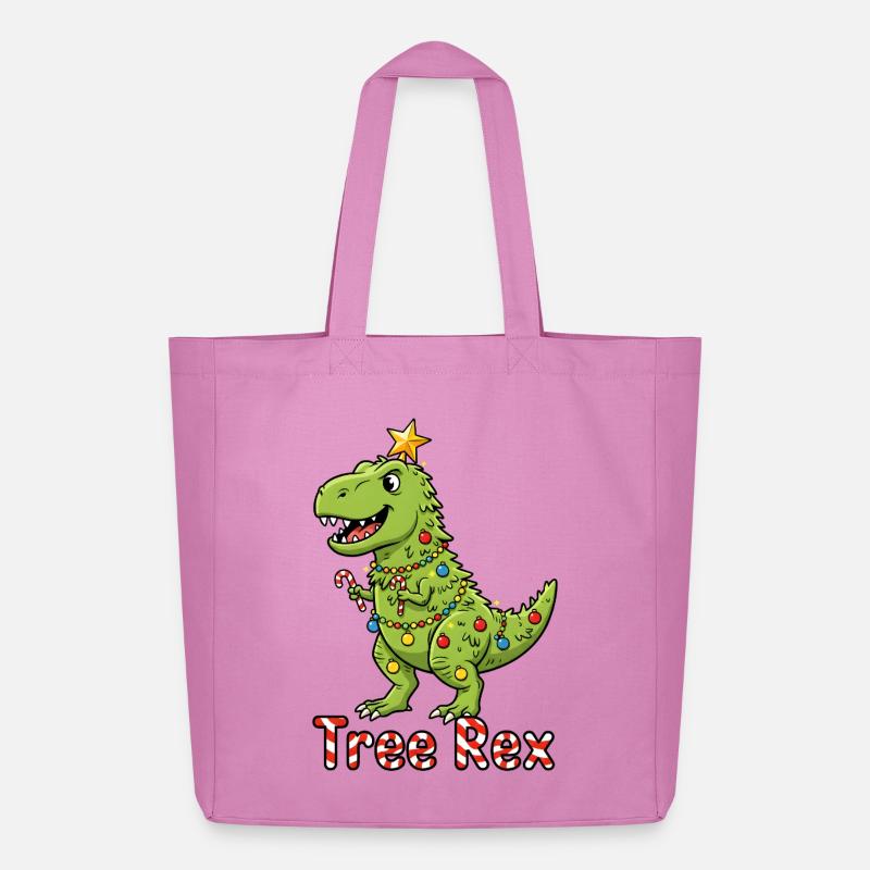 Tree Rex Weihnachtstrend - Midweight recycelter Stoffbeutel von Stanley/Stella - Pink