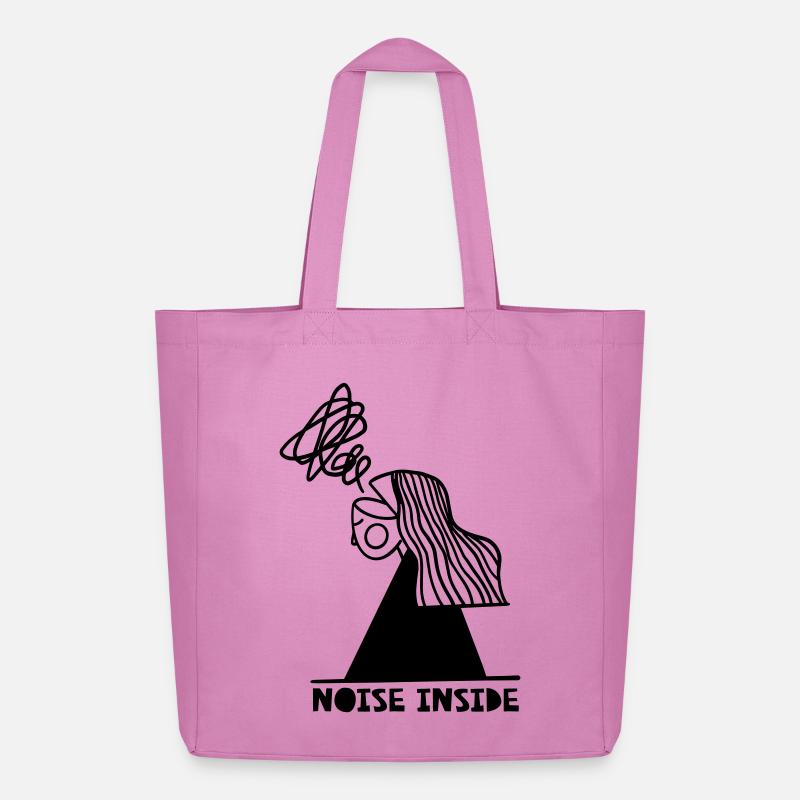 Lärm im Inneren - Midweight recycelter Stoffbeutel von Stanley/Stella - Pink