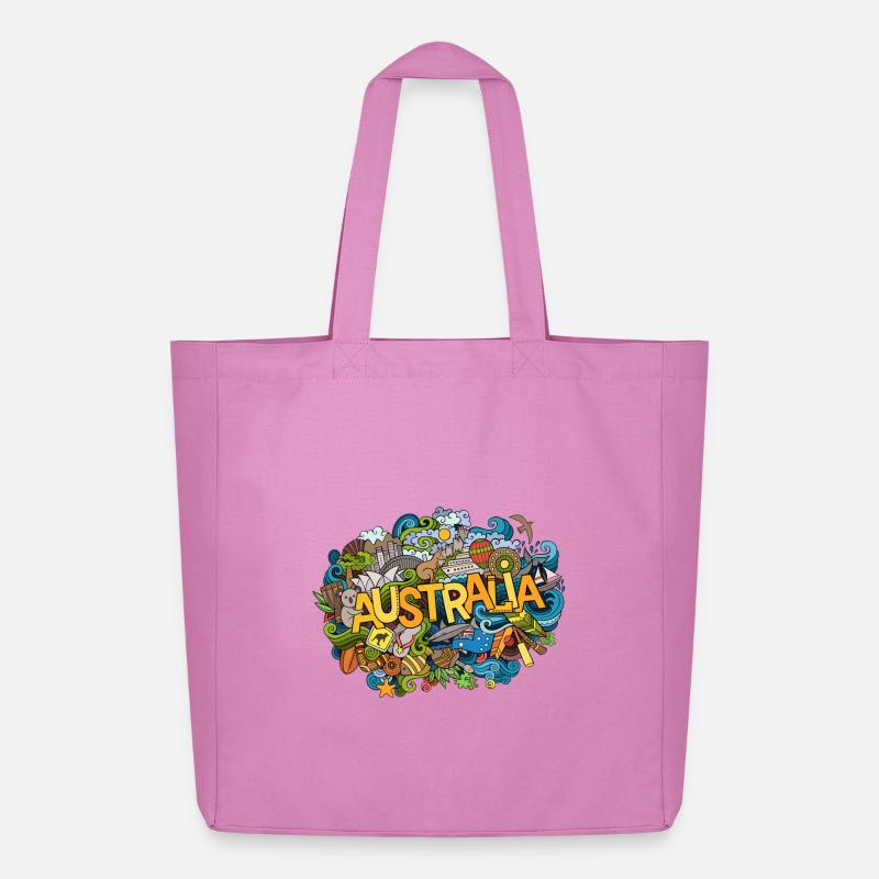 Australien - Midweight recycelter Stoffbeutel von Stanley/Stella - Pink