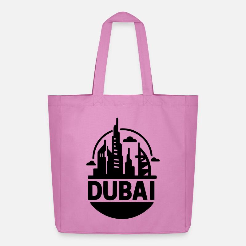dubai silhouette - Midweight recycelter Stoffbeutel von Stanley/Stella - Pink