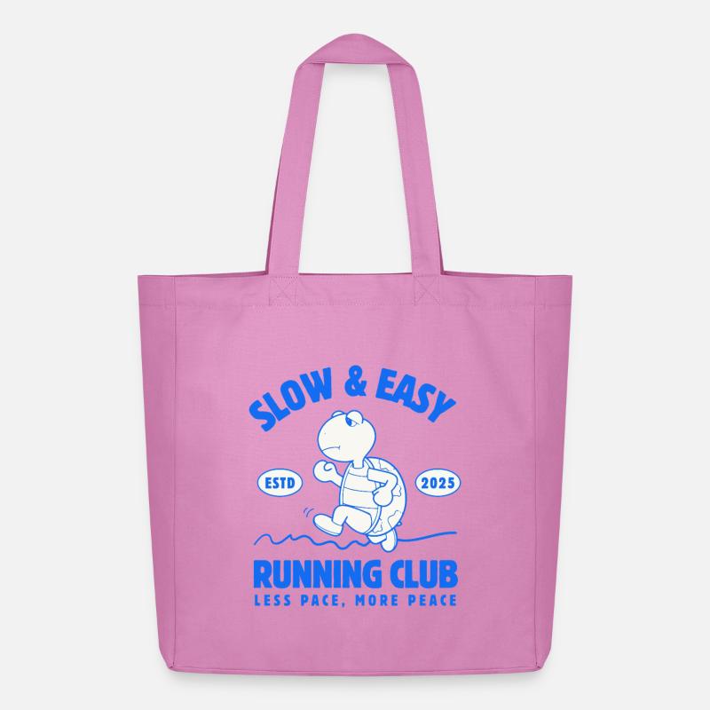 Langsam & Einfach Laufclub - Midweight recycelter Stoffbeutel von Stanley/Stella - Pink