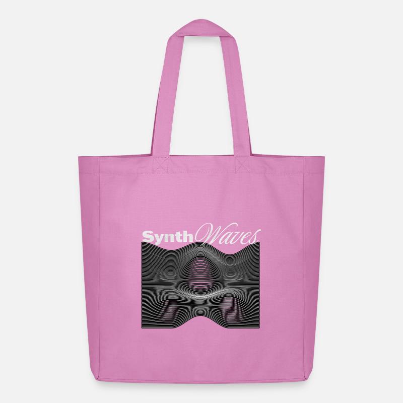 Synth waves Synthesizer - Midweight Recycled Tote Bag by Stanley/Stella - pink