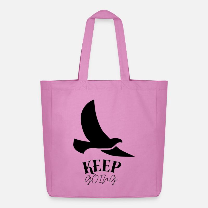 Keep_going - Midweight Recycled Tote Bag by Stanley/Stella - pink