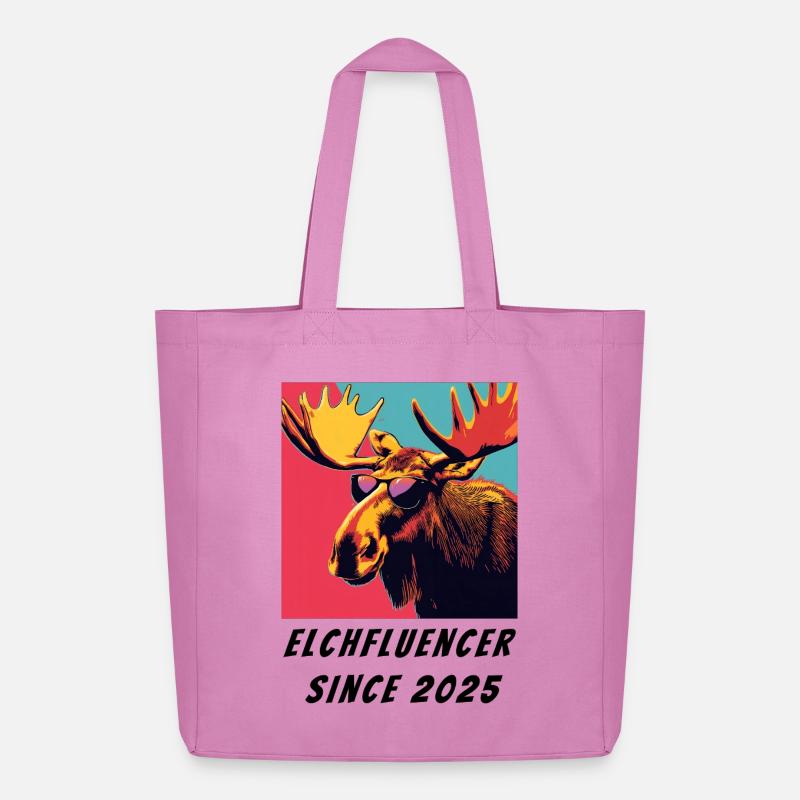 Emil - Elchfluencer since 2025 - Midweight recycelter Stoffbeutel von Stanley/Stella - Pink