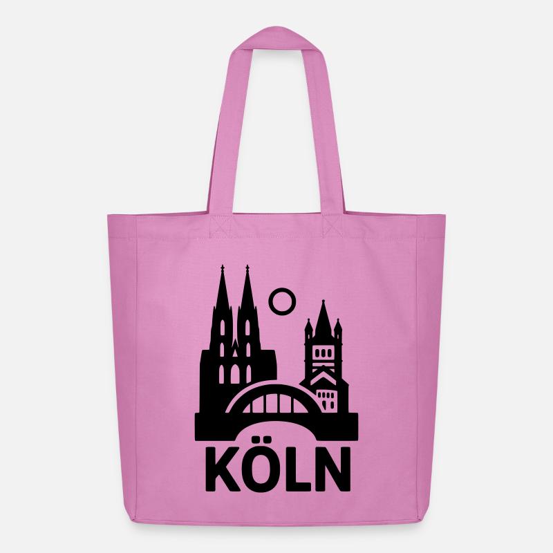 Köln Silhouette - Midweight recycelter Stoffbeutel von Stanley/Stella - Pink