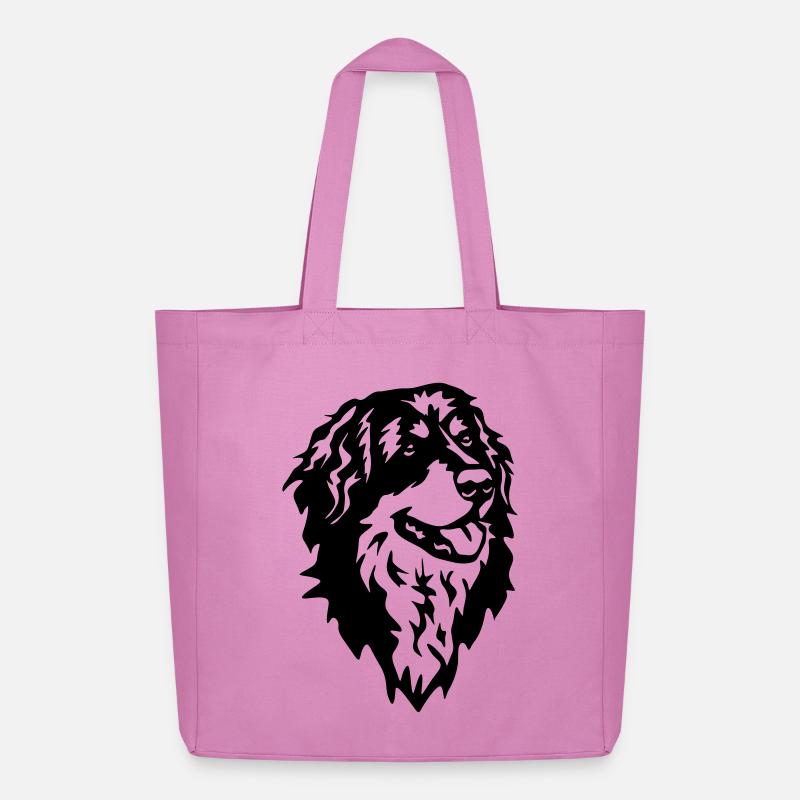 Hovawart Kopf - Midweight recycelter Stoffbeutel von Stanley/Stella - Pink