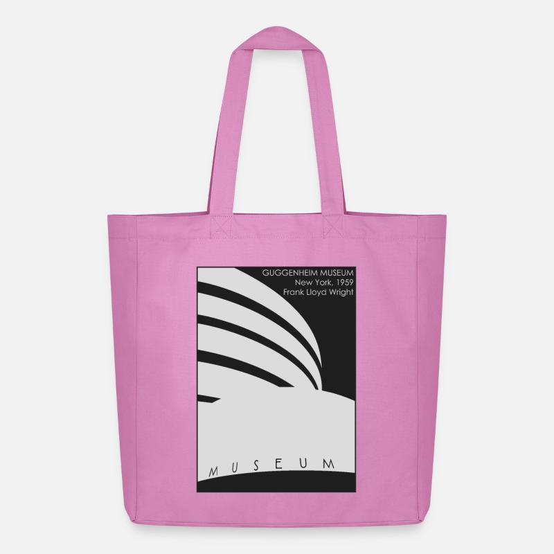 Architecture moderne: Musée Guggenheim - Tote bag Stanley/Stella Midweight recyclé - rose