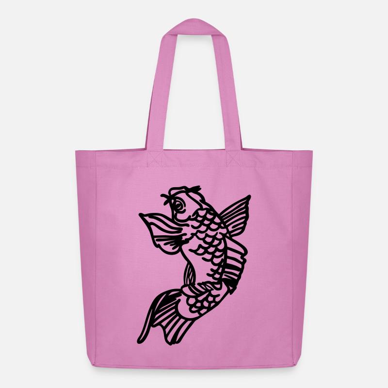 Koi Karpfen - Midweight recycelter Stoffbeutel von Stanley/Stella - Pink