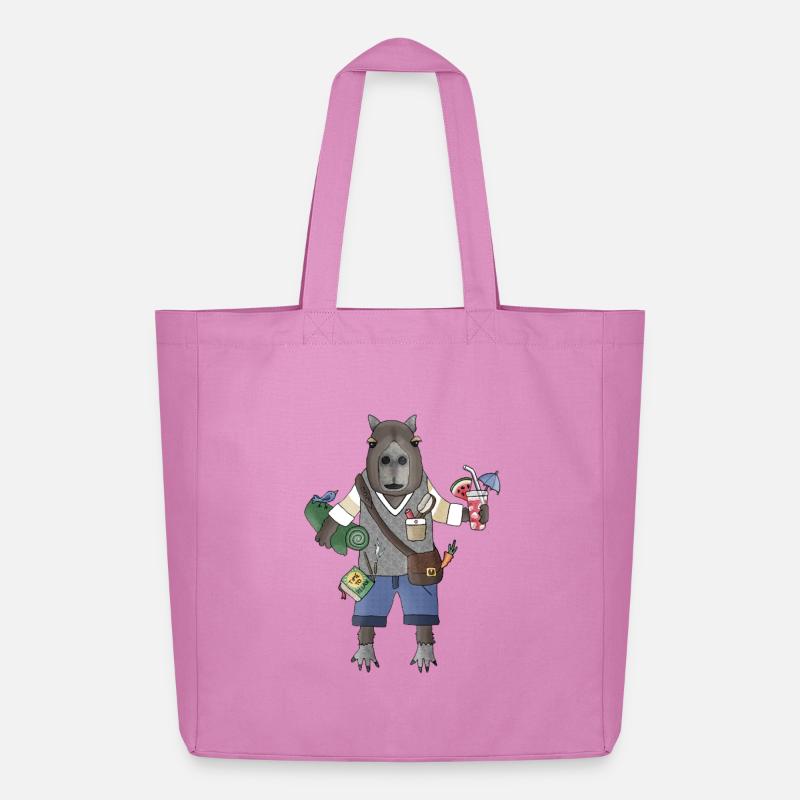 Mode Chill de Capybara - Tote bag Stanley/Stella Midweight recyclé - rose