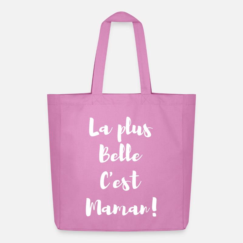 Die schönste ist Maman Blanc - Midweight recycelter Stoffbeutel von Stanley/Stella - Pink