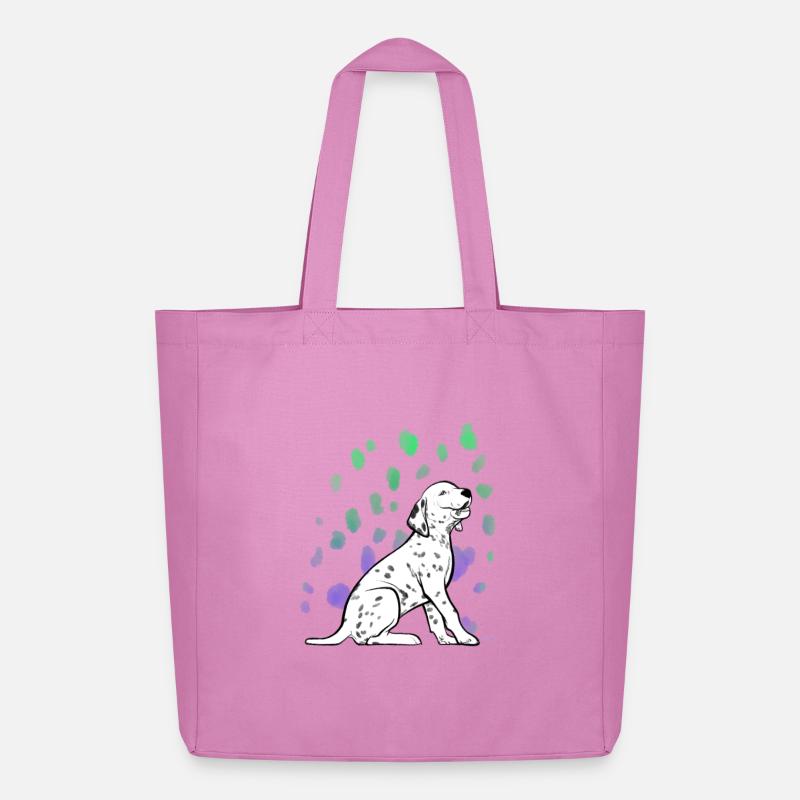 Dalmatiner Welpe - Midweight recycelter Stoffbeutel von Stanley/Stella - Pink