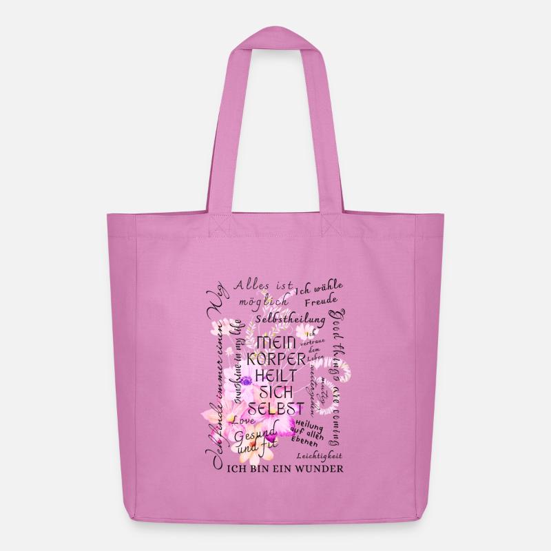 Heilung Genesung Motivation  - Midweight recycelter Stoffbeutel von Stanley/Stella - Pink
