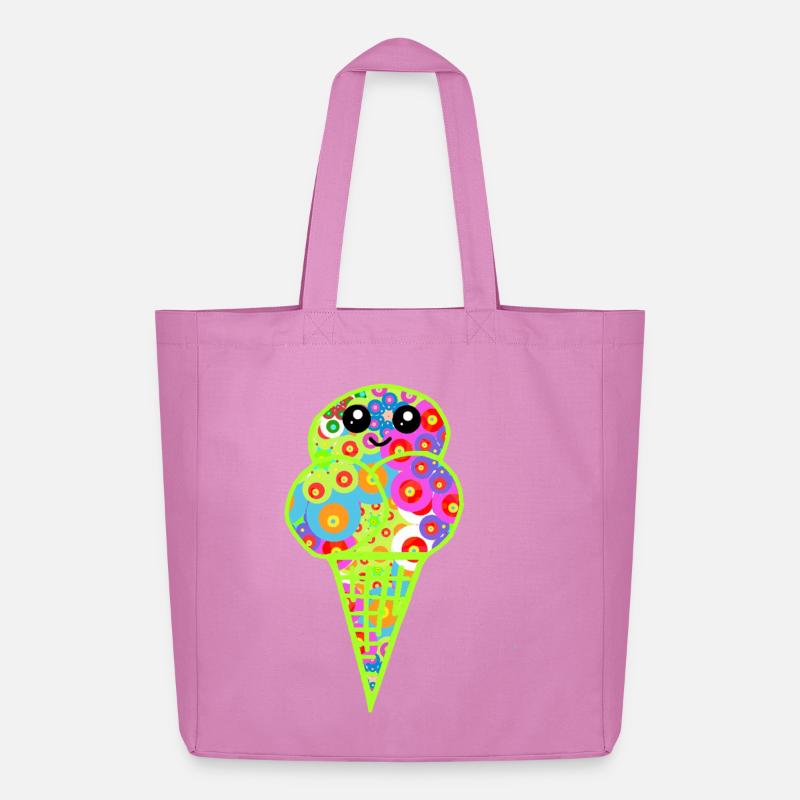 Retro Eis Vintage Kinder Kind 60er  - Midweight Recycled Tote Bag by Stanley/Stella - pink