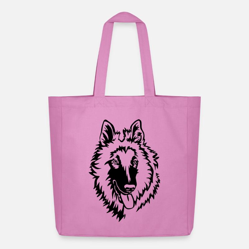 Tervueren Kopf - Midweight recycelter Stoffbeutel von Stanley/Stella - Pink