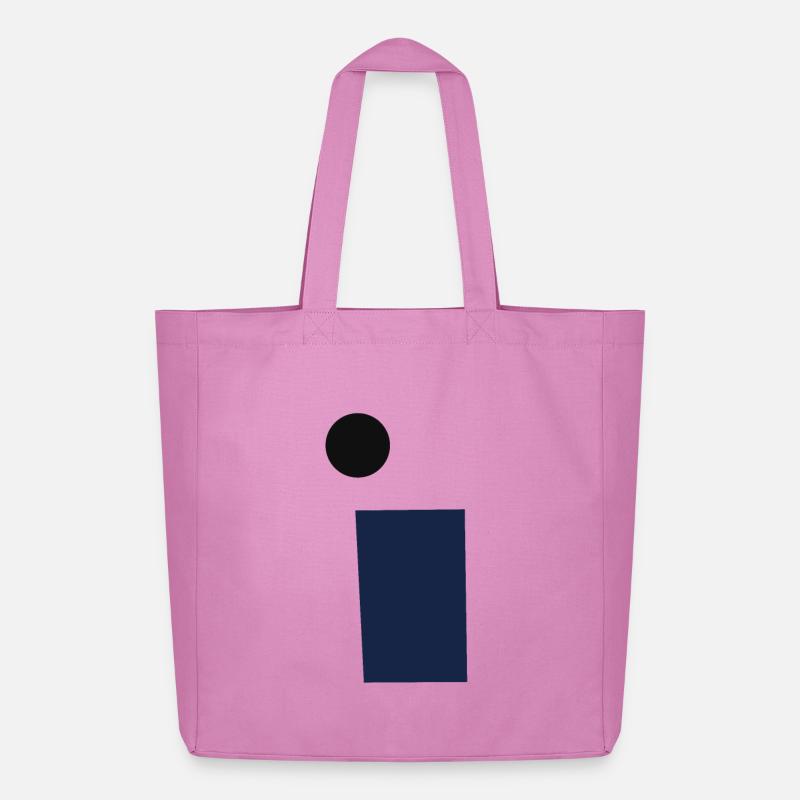 Rechteck und Kreis - Midweight recycelter Stoffbeutel von Stanley/Stella - Pink