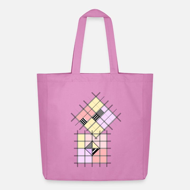 Geometrische Form - Midweight recycelter Stoffbeutel von Stanley/Stella - Pink
