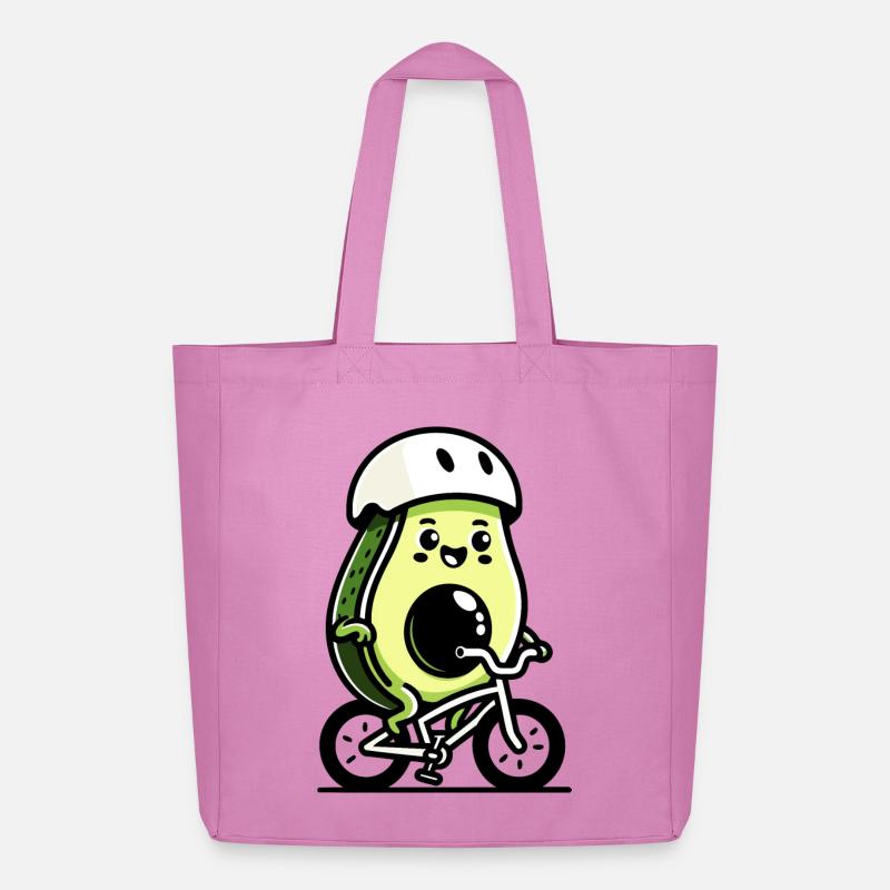 Tretgrube: Die Rad-Avocado - Midweight recycelter Stoffbeutel von Stanley/Stella - Pink