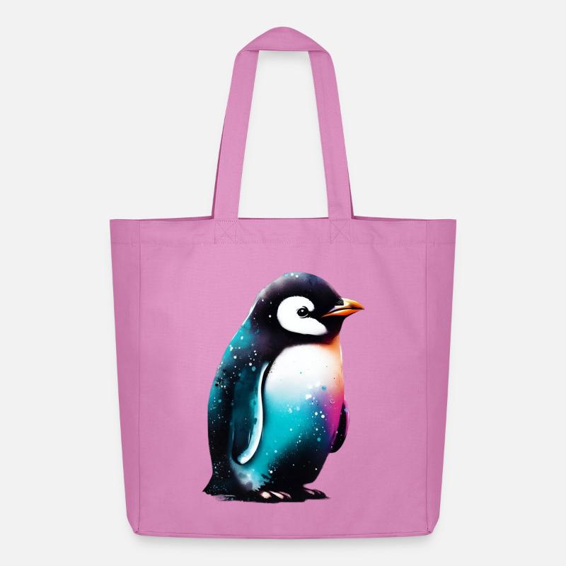 Pinguin - Midweight recycelter Stoffbeutel von Stanley/Stella - Pink