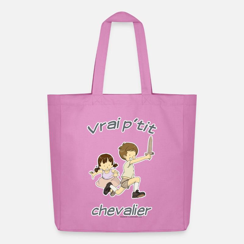 Echter kleiner Ritter - Midweight recycelter Stoffbeutel von Stanley/Stella - Pink