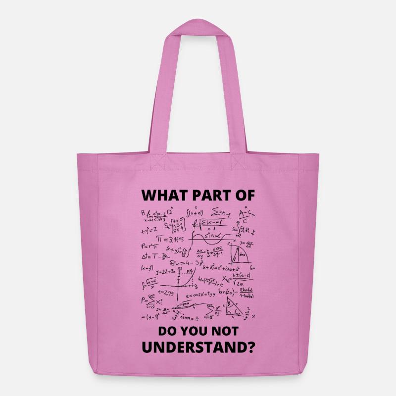 Mathematiklehrer Mathematik Professor Mathematiker - Midweight recycelter Stoffbeutel von Stanley/Stella - Pink