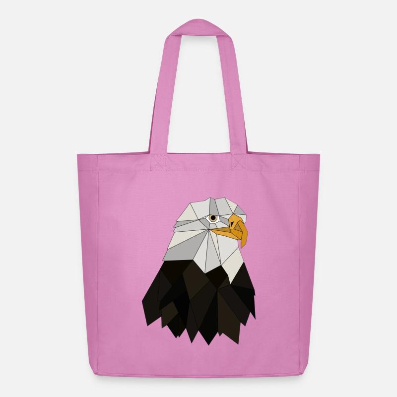 Adler geometrisch - Midweight recycelter Stoffbeutel von Stanley/Stella - Pink