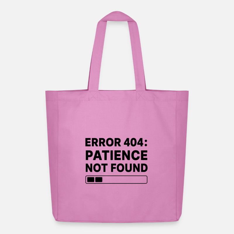 Error 404: Page Not Found Typo Art - Midweight recycelter Stoffbeutel von Stanley/Stella - Pink