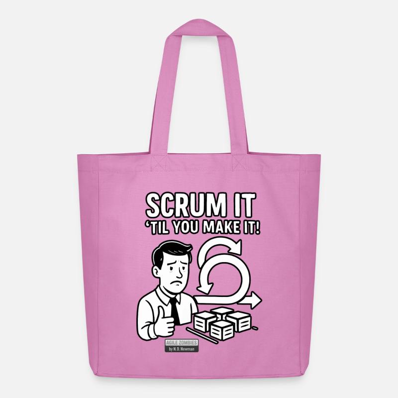 Scrum it til you make it! - Midweight recycelter Stoffbeutel von Stanley/Stella - Pink