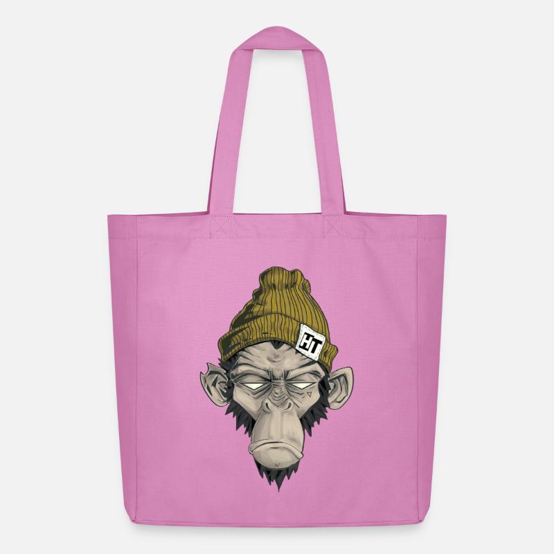 Rap Monkey - Midweight recycelter Stoffbeutel von Stanley/Stella - Pink